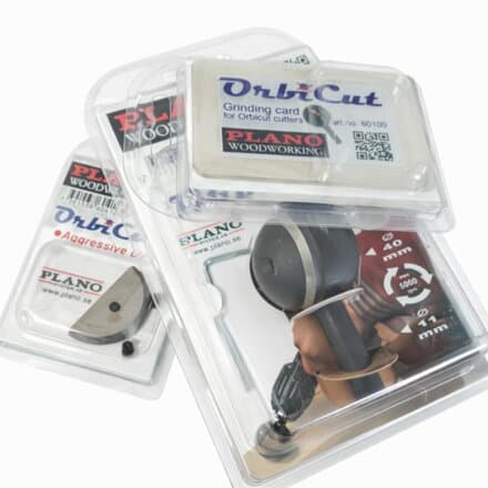 Orbi Cut – sferă de scobit pe tijă 40 mm, lame de schimb + card de ascuțit