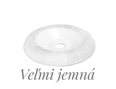 Jehličková rašple oblá bez otvorů, Ø 100 mm, velmi jemná