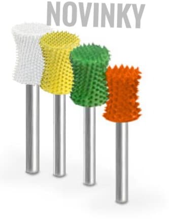 Vnitřní rádius s činným čelem pr. 9,5 mm, stopka 3,2 mm
