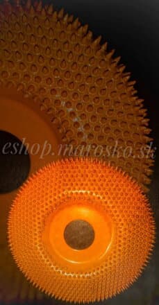 Jehličková rašple šikmá oblá bez otvorů, Ø 100 mm, extra hrubá