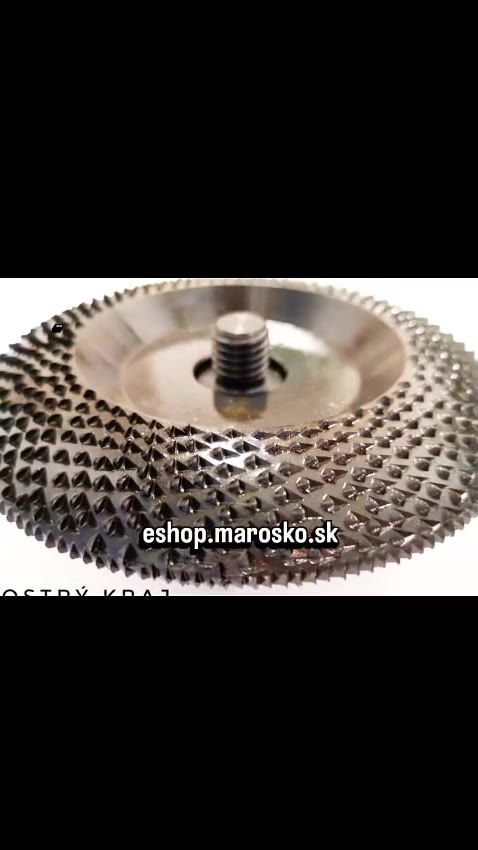 Rašpľový kotúč 125 mm s ostrým okrajom – detail